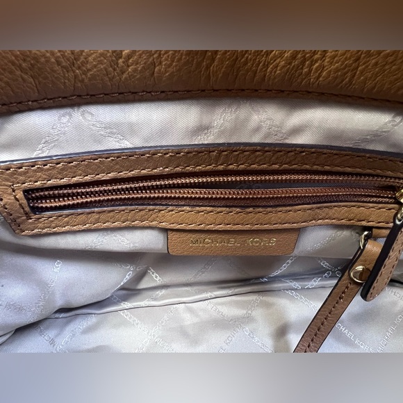 Michael Kors Brooke Pebble Leather Satchel - Picture 15 of 16